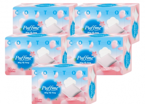 Review Puffme Cotton Pad Wrapped inType 70 pieces/box